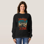 80 Geburtstag Vintag Juni 1942 Retro Sunset Sweatshirt (Vorne ganz)