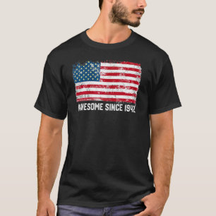 80. Geburtstag Vintage US-Flagge Phantastisch seit T-Shirt