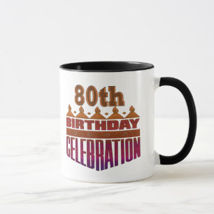 80. Geburtstags-Feier-Geschenke Tasse