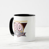 80. Geburtstags-Geschenk-Tasse Tasse (Vorderseite Links)