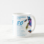 80. Geburtstags-Großmutter-Tasse Kaffeetasse (VorderseiteRechts)