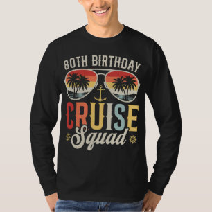 80. Geburtstags-Kreuzfahrt-Squad-Familie passende T-Shirt