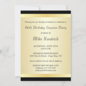 80. Geburtstags-Party Einladungen - Foto optional (Rückseite)