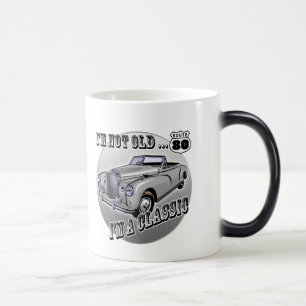 80. Geburtstags-T - Shirts und Geschenke Verwandlungstasse