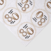 80. Geburtstags-Tissue Paper Seidenpapier (Detail)