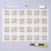 80. Geburtstags-Tissue Paper Seidenpapier (Handwerk)