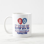 80. Geburtstagsentwürfe Kaffeetasse (Links)