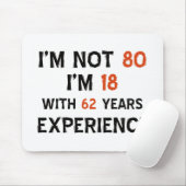 80. Geburtstagsentwürfe Mousepad (Mit Mouse)