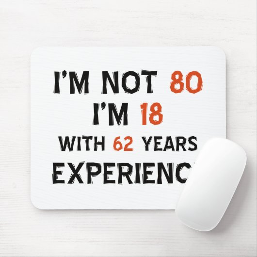 80. Geburtstagsentwürfe Mousepad (Mit Mouse)
