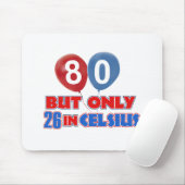 80. Geburtstagsentwürfe Mousepad (Mit Mouse)