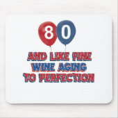 80. Geburtstagsentwürfe Mousepad (Vorne)