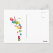 80. Geburtstagsfeier Einladung Postkarte (Rückseite)