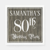 80. Geburtstagsfeier - Extravagantes Drehbuch, Imi Serviette (Vorderseite)