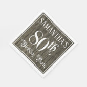 80. Geburtstagsfeier - Extravagantes Drehbuch, Imi Serviette (Ecke)