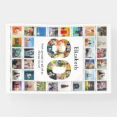 80. Geburtstagsfoto-Vorlage Banner (Horizontal)