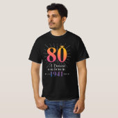 80. Geburtstagsgeschenk 80 Jahre T-Shirt (Vorne ganz)