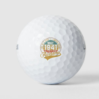 80. Geburtstagsgeschenk Retro Mai 1941 80 Jahre al Golfball