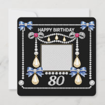 80. Geburtstagskarte Tudor-Royalität inspiriert Di