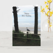 80. Geburtstagskarten Karte (Gelbe Blume)