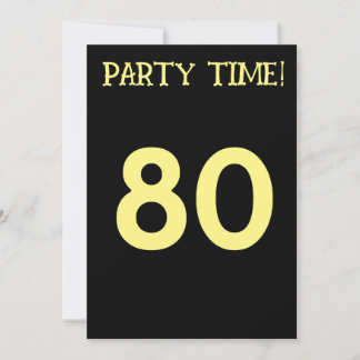 80. GEBURTSTAGSPARTEI - KUSTOM-Einladungen Einladung