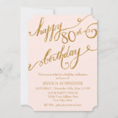 80. Geburtstagsparty Einladung (Vorderseite)