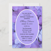 80. Geburtstagsparty Einladung Hydrangeas (Vorderseite)