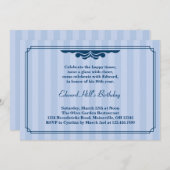 80. Geburtstagsparty Elegante Einladung (Vorne/Hinten)