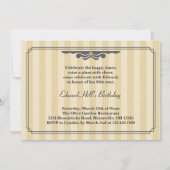 80. Geburtstagsparty Elegante Einladung (Vorderseite)