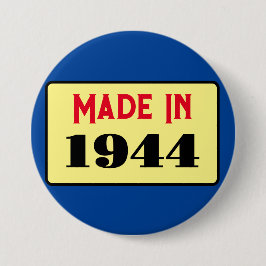 80. Geburtstagsparty geboren 1944 80 Button