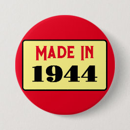 80. Geburtstagsparty geboren 1944 80 Button