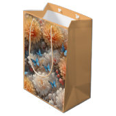 80. Geburtstagsparty Mittlere Geschenktüte (Rückseite Schrägansicht)