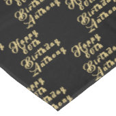 80. Geburtstagsparty Name Black Modern Pattern Tischdecke (Schrägansicht)
