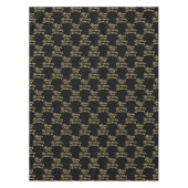 80. Geburtstagsparty Name Black Modern Pattern Tischdecke (Vorderseite)