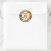 80. Geburtstagsparty Runder Aufkleber (Tasche)