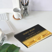80. Geburtstagsparty schwarzen goldenen Bugglamer Gästebuch