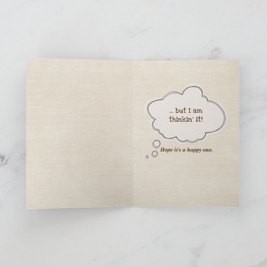 80. Geburtstagsziege Karte (Innenseite)