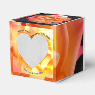 80. goldene Rosen-Foto-Humor-Text-Party Geschenkschachtel
