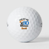80. Golfgeschenk für ehemalige CoWorker - Behalt S Golfball (Vorderseite)