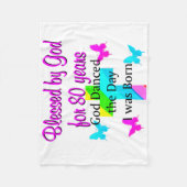 80. GOTT LIEBING FLEECEDECKE (Vorderseite)