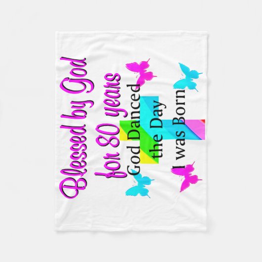 80. GOTT LIEBING FLEECEDECKE (Vorderseite)