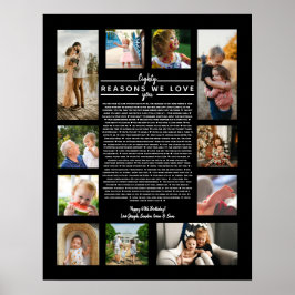 80 Gründe, warum wir Ihnen Geburtstagsgeschenk für Poster