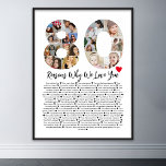 80 Gründe, warum wir Sie zum 80. Geburtstagskollag Poster<br><div class="desc">Feiern Sie Liebe und schaffen Sie dauerhafte Erinnerungen mit diesen Gründen Warum ich Liebe Sie Foto Collage. Diese anpassbare Vorlage ermöglicht Ihnen, ein herzliches und personalisiertes Geschenk zu machen, das für verschiedene Anlässe, von Hochzeitsfeiern bis zu Geburtstagen, Valentinstag, oder einfach nur weil, perfekt ist. Gründe warum ich Sie Liebe -...</div>
