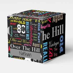 80. Happy BIrthday in a Graffiti Style Geschenkschachtel