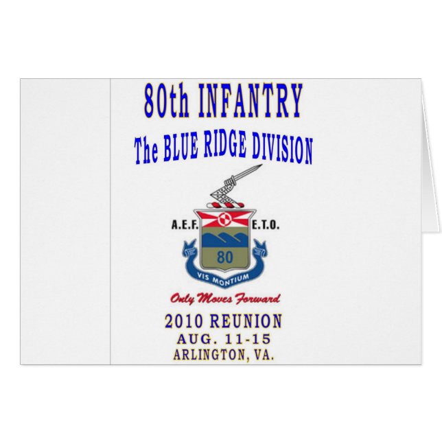 80. INFANTRY-DIVISION (Vorderseite (Horizontal))
