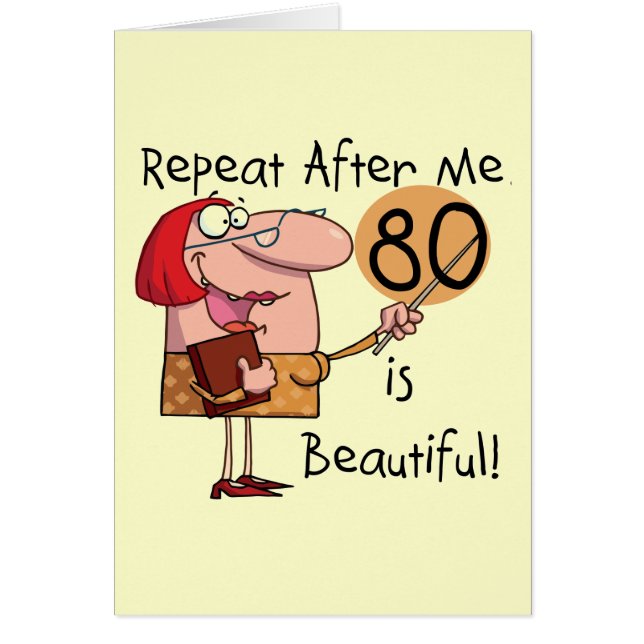80 ist schöne T - Shirts und Geschenke (Vorne)