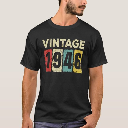 80 Jahre alt 1946 80 Jahre alt Männer Frauen Gesch T-Shirt (Vorderseite)