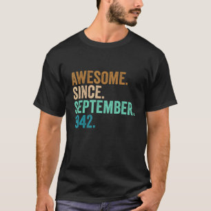 80 Jahre alt 80. Geburtstag Phantastisch seit Sept T-Shirt