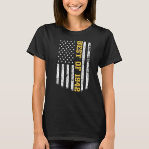 80 Jahre alt Best of 1942 80. Geburtstag T-Shirt