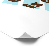 80 Jahre alt ist T - Shirt und Geschenke zum Gebur Poster (Ecke)