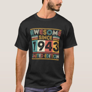 80 Jahre alt Phantastisch seit 1943 80. Geburtstag T-Shirt
